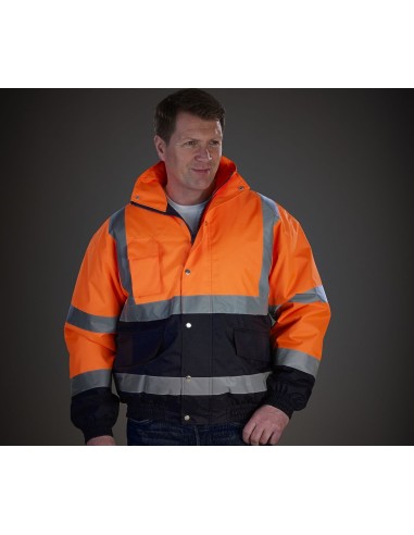Y-HVP218-Hi-Vis Two-Tone Bomber Jacket